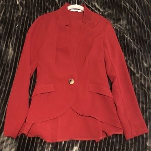 Burgundy Blazer